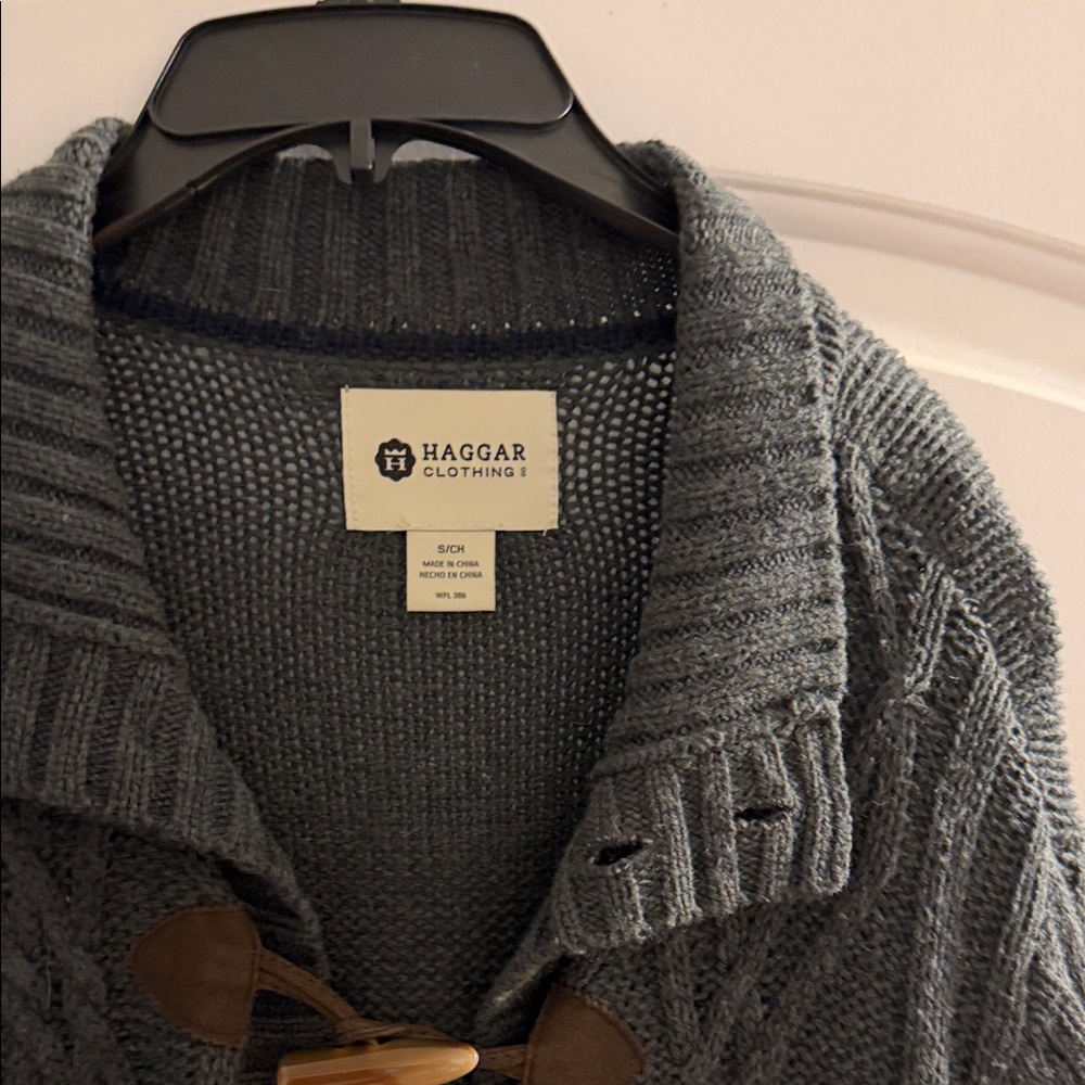 Haggar Men’s Charcoal Cardigan